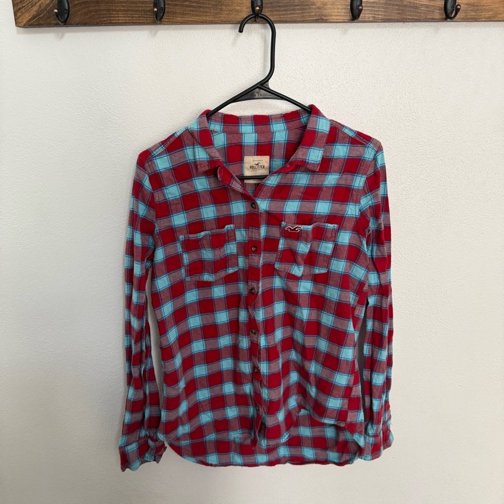 Hollister Plaid Button Down Shirt